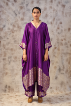 Kosh Silk Royal Collar Kaftan Set