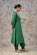 Pure Chinya Top Set Emerald Green