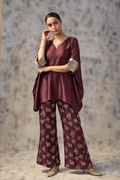 Kosh Silk Coke BellBottom  Set
