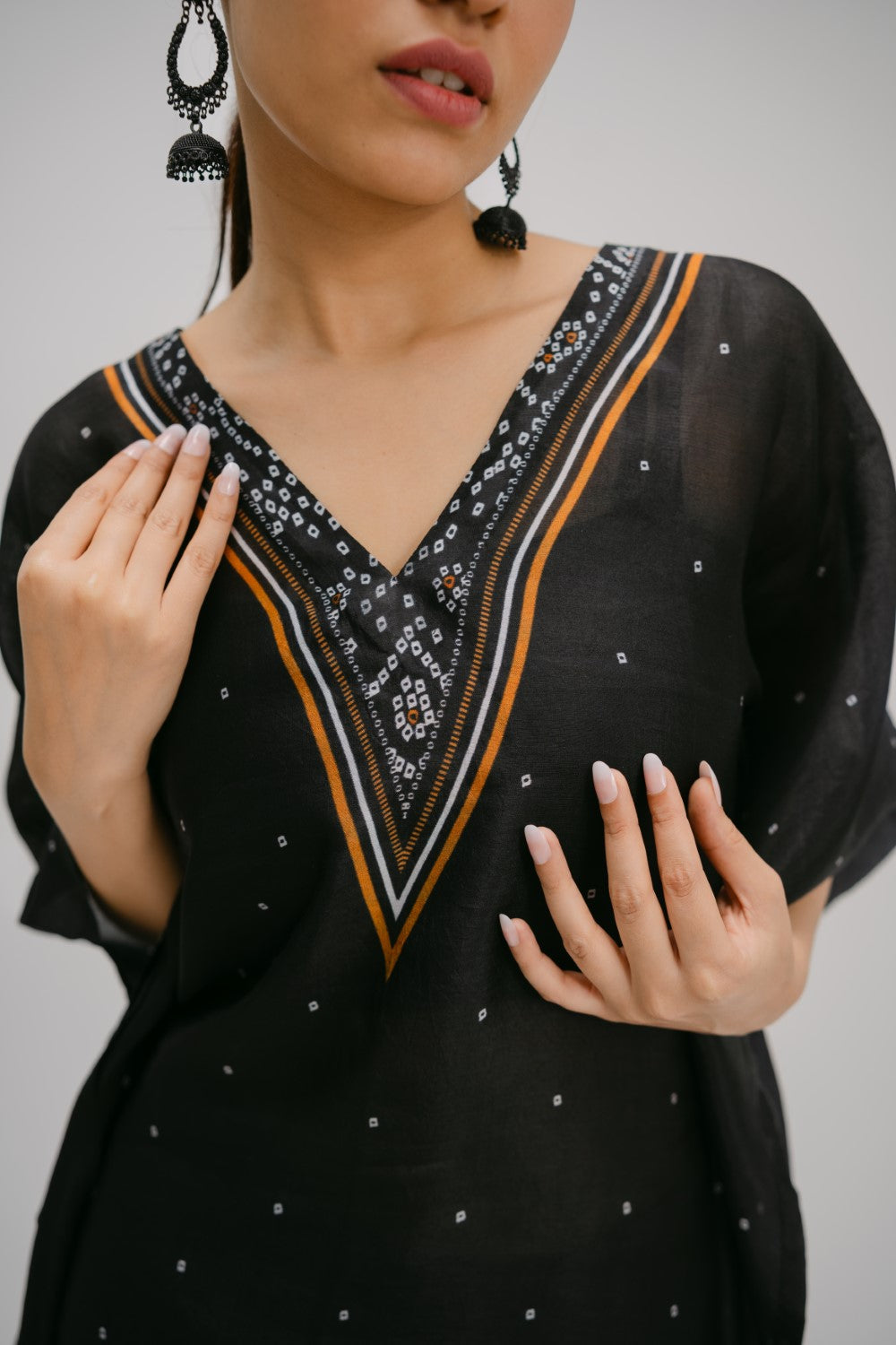 22. Bidri  Digitally Printed Kaftan
