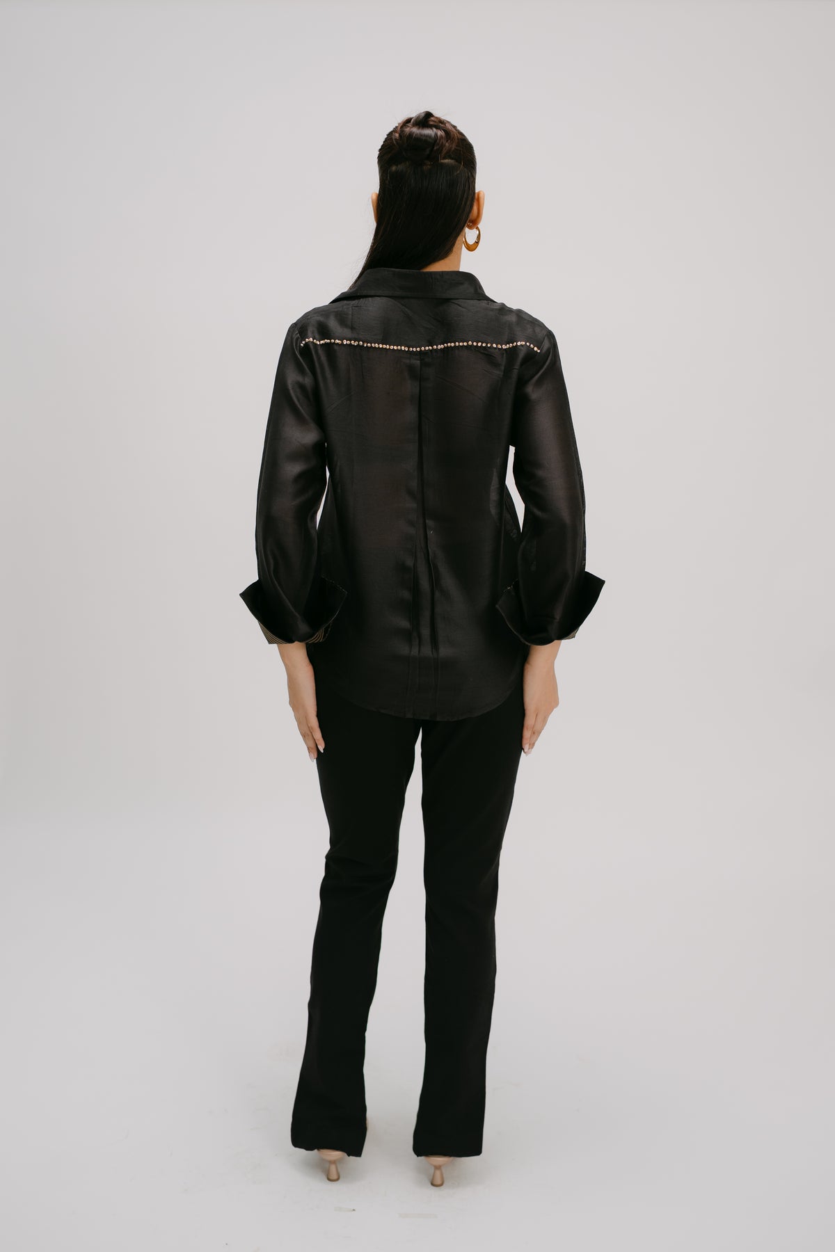 Black Emblished shirt