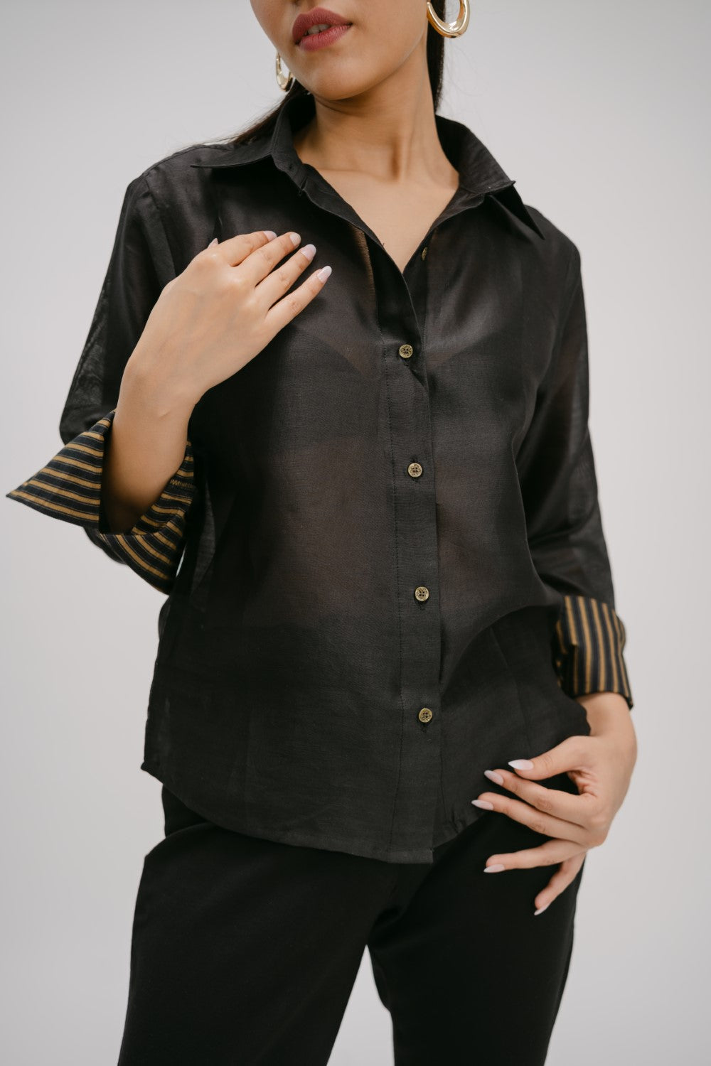 29. Bidri Chanderi Embelillished shirt