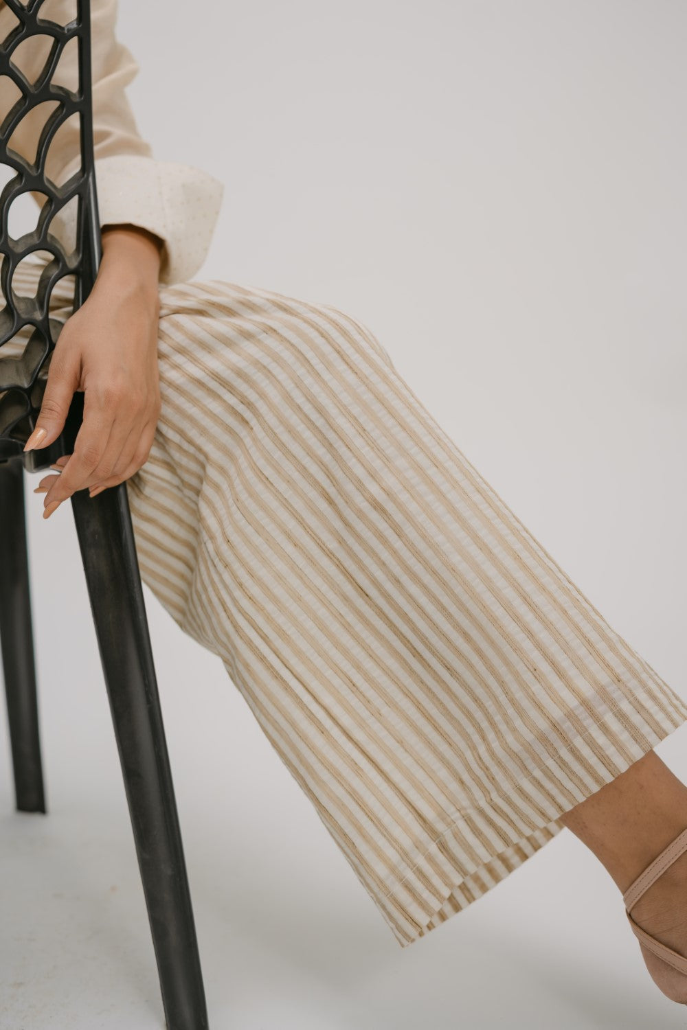 33. Tyohar striped straight pants