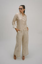 33. Tyohar striped straight pants