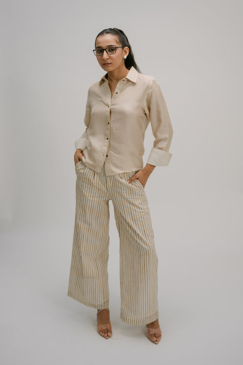 Tyohar striped straight pants