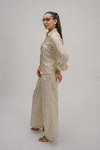 Tyohar striped straight pants