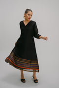 Bidri Kosh Silk A-Line Kurta
