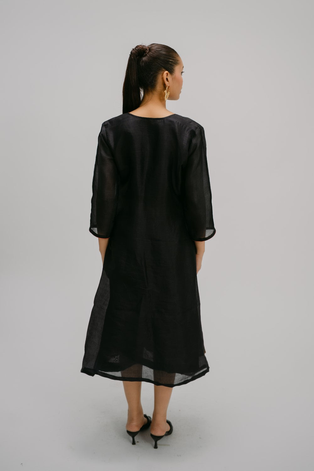 27. Bidri Kosh silk A-line kurta