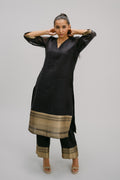 Bidri Mull Brocade Kurta Set
