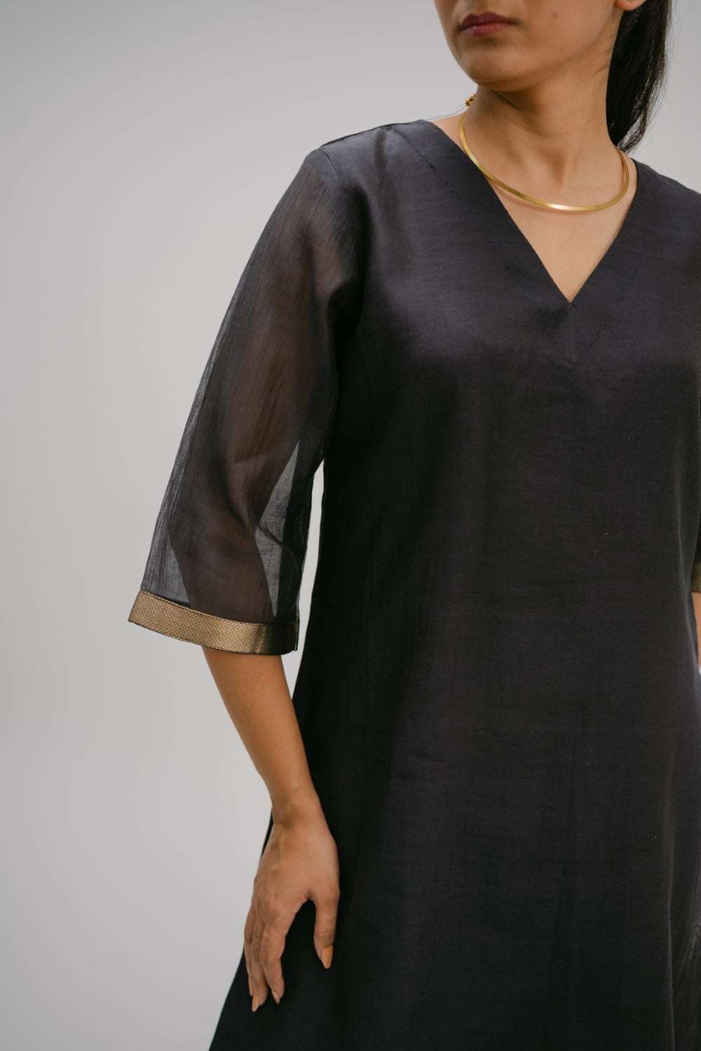 24. Bidri mull brocade kurta set