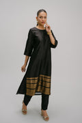 28. Bidri Kosh silk high low  kurta