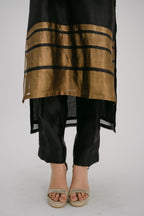 28. Bidri Kosh silk high low  kurta