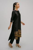 28. Bidri Kosh silk high low  kurta