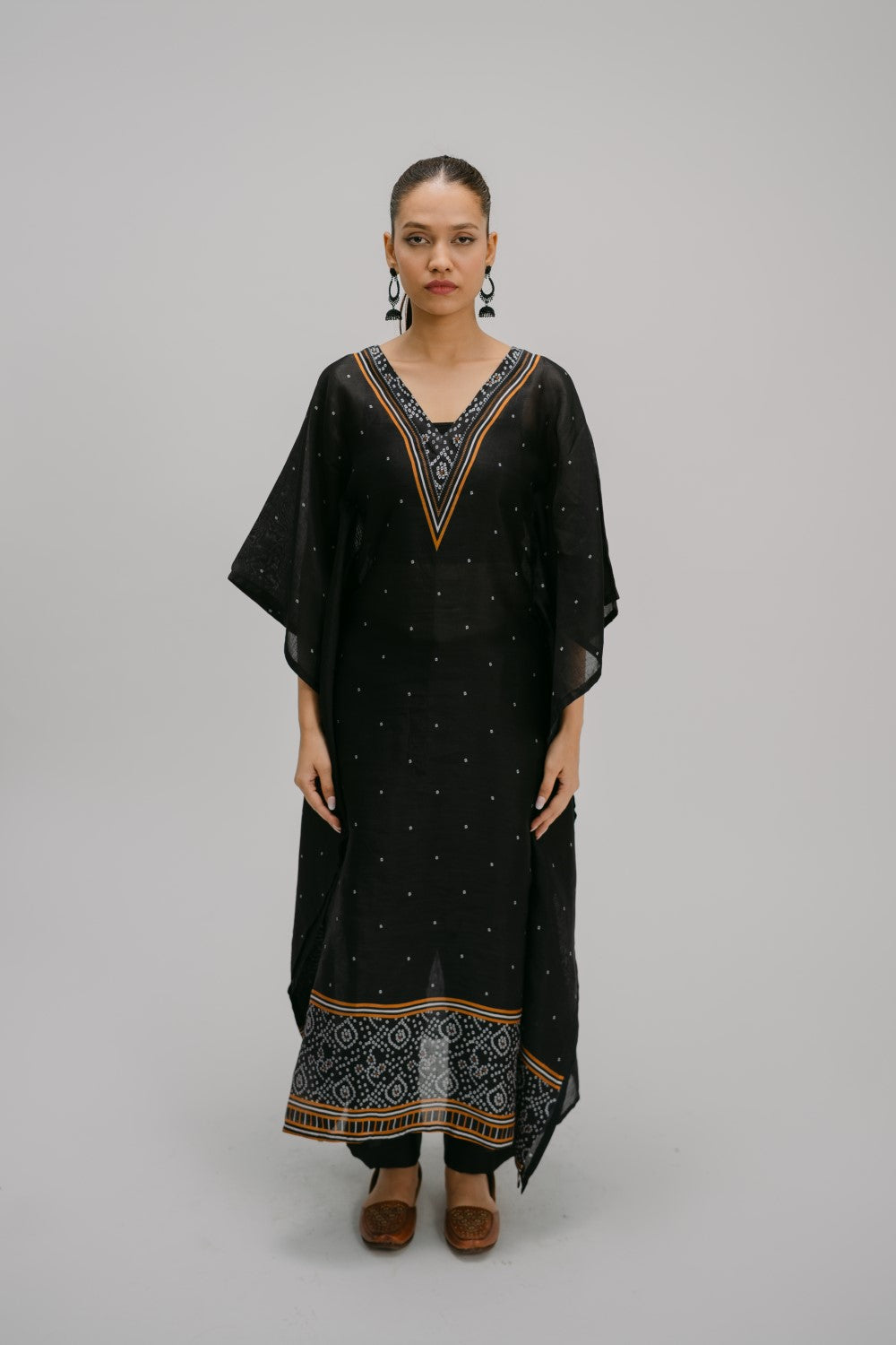 22. Bidri  Digitally Printed Kaftan