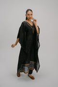 Bidri  Digitally Printed Kaftan with slip