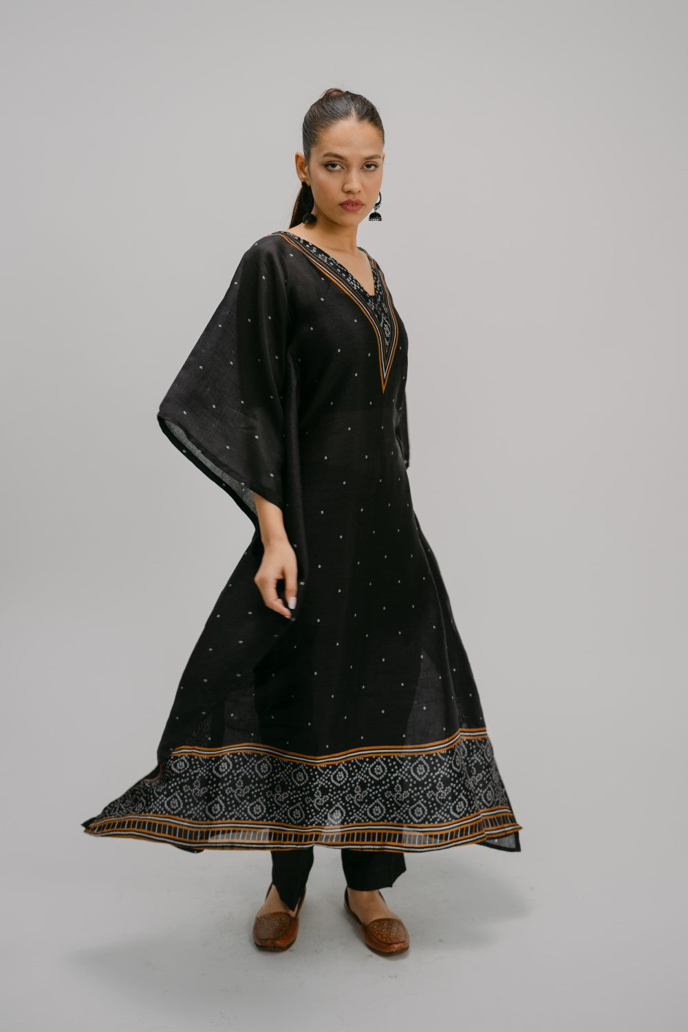 22. Bidri  Digitally Printed Kaftan