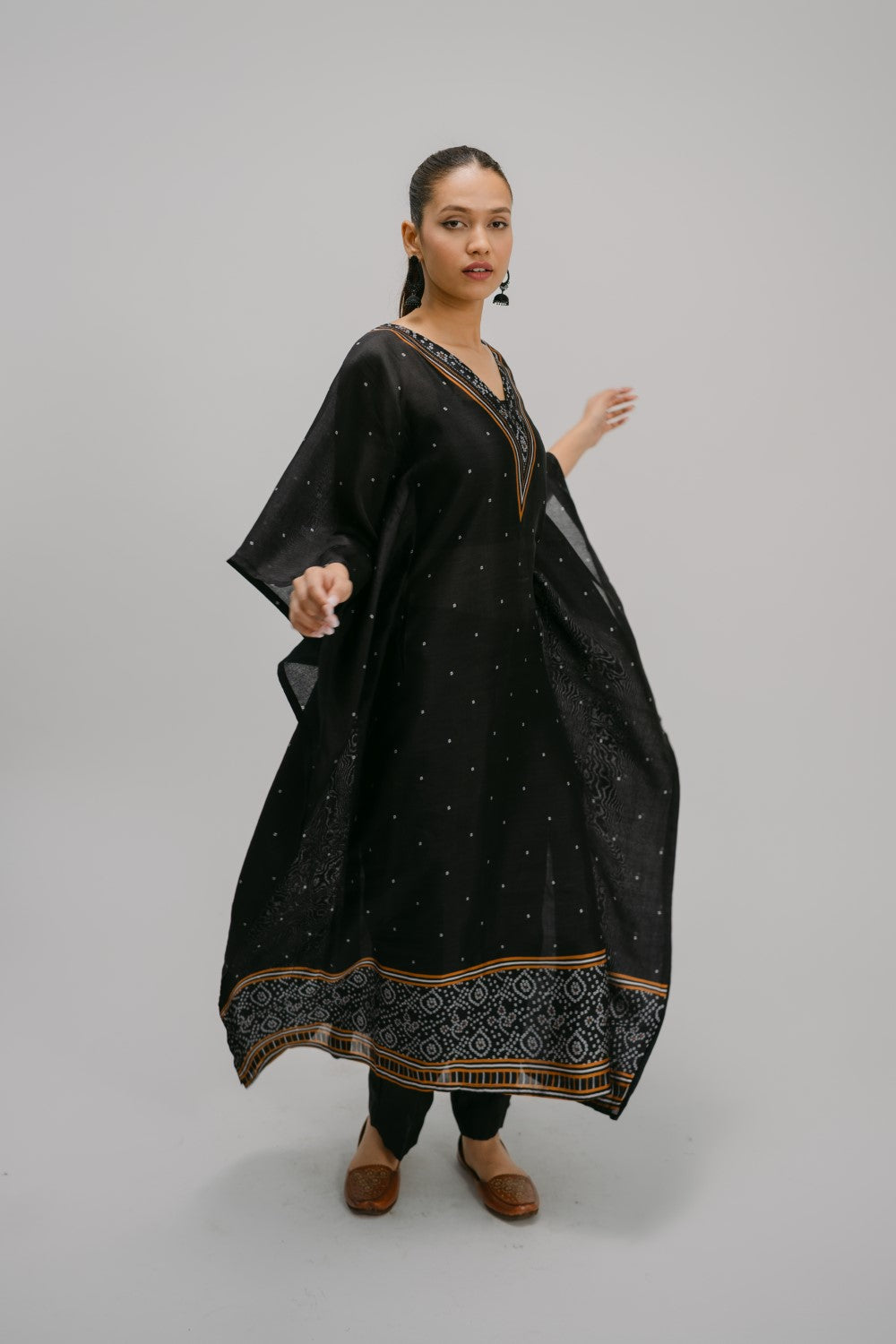 22. Bidri  Digitally Printed Kaftan