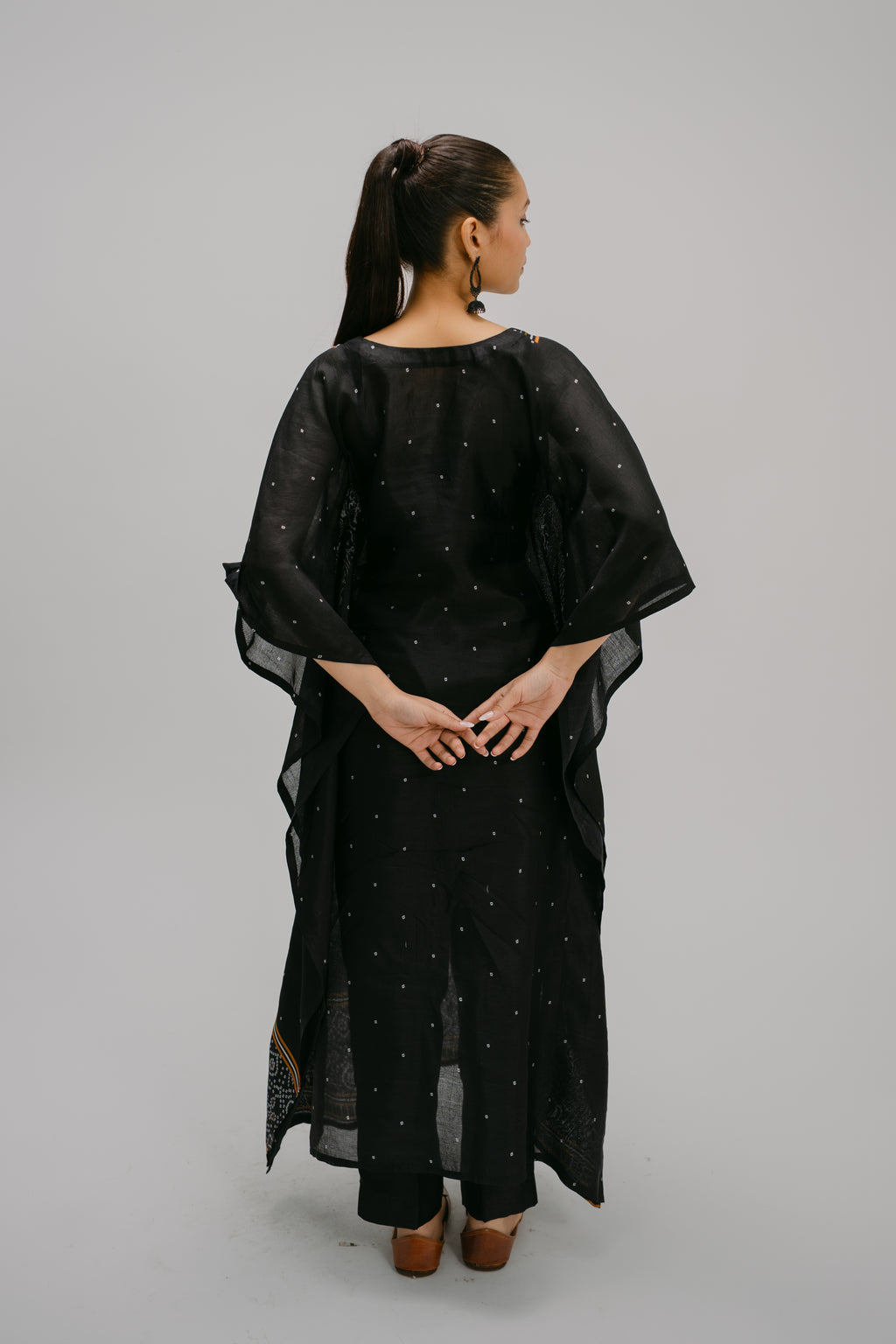 Bidri  Digitally Printed Kaftan with slip
