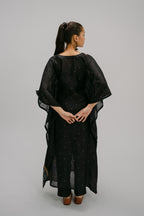 Bidri  Digitally Printed Kaftan with slip