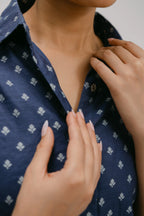 Alankar Hand Embroidered Crop Shirt