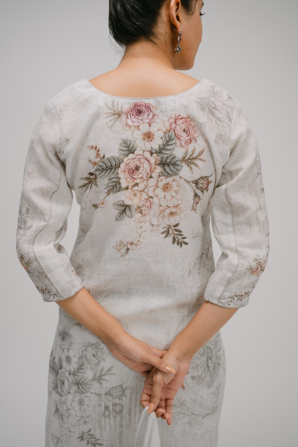 39. Tyohar Rose organic linen suit set