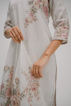 39. Tyohar Rose organic linen suit set
