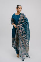 14. Alankar digitally printed pure linen suit set