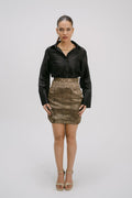 19. Bidri hgh waist mini skirt