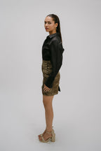 19. Bidri hgh waist mini skirt