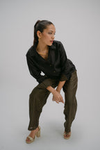 47. BEIGE PURE CHANDERI SHIRT WITH PURE COTTON PANTS CO-ORD SETS