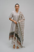 38. Tyohar organic linen collared  suit set