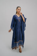 Blue Digitally printed kaftan