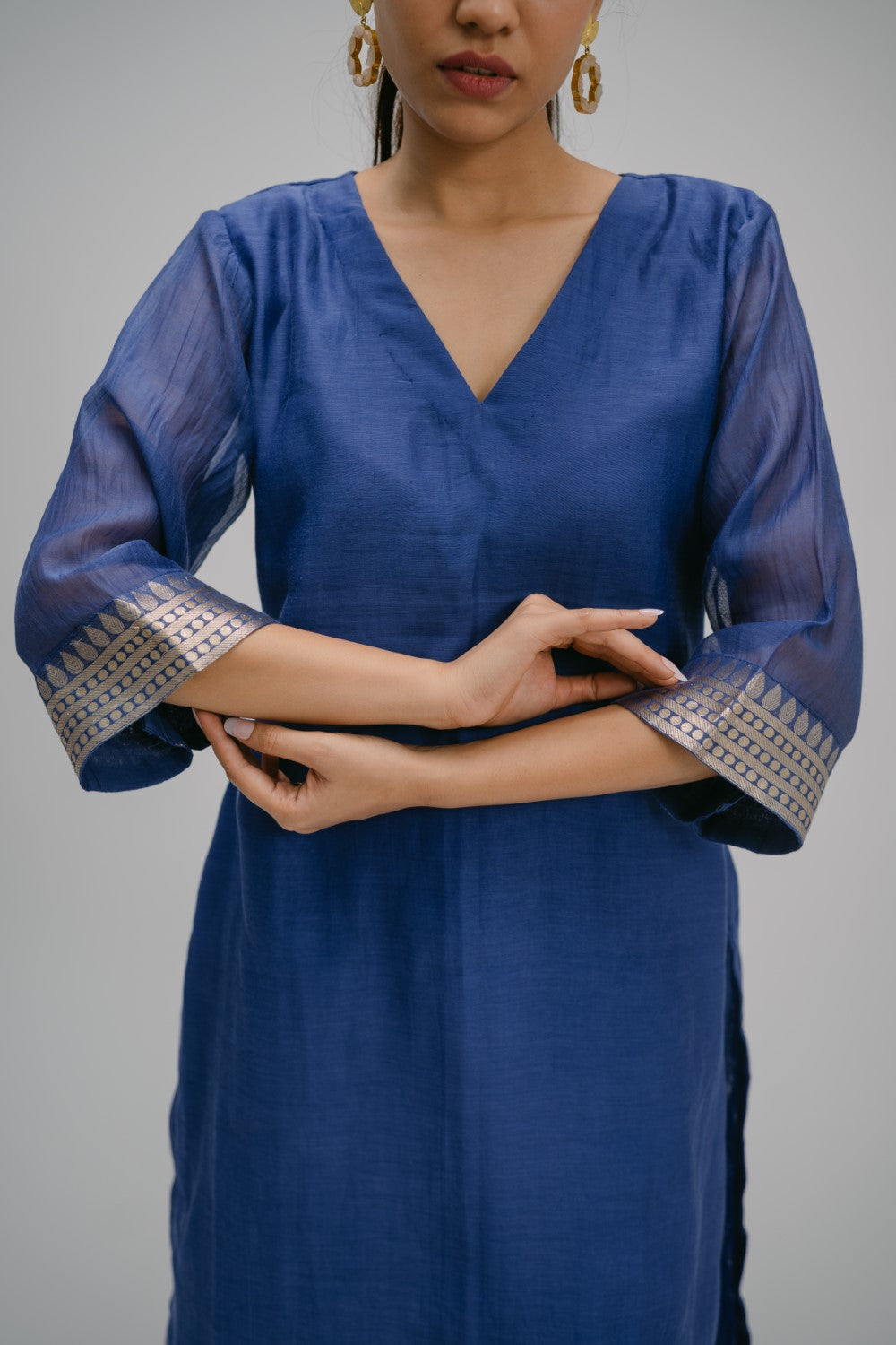 13. Alankar mull brocade kurta set