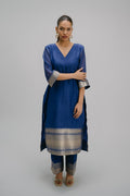Alankar Mull Brocade Kurta Set