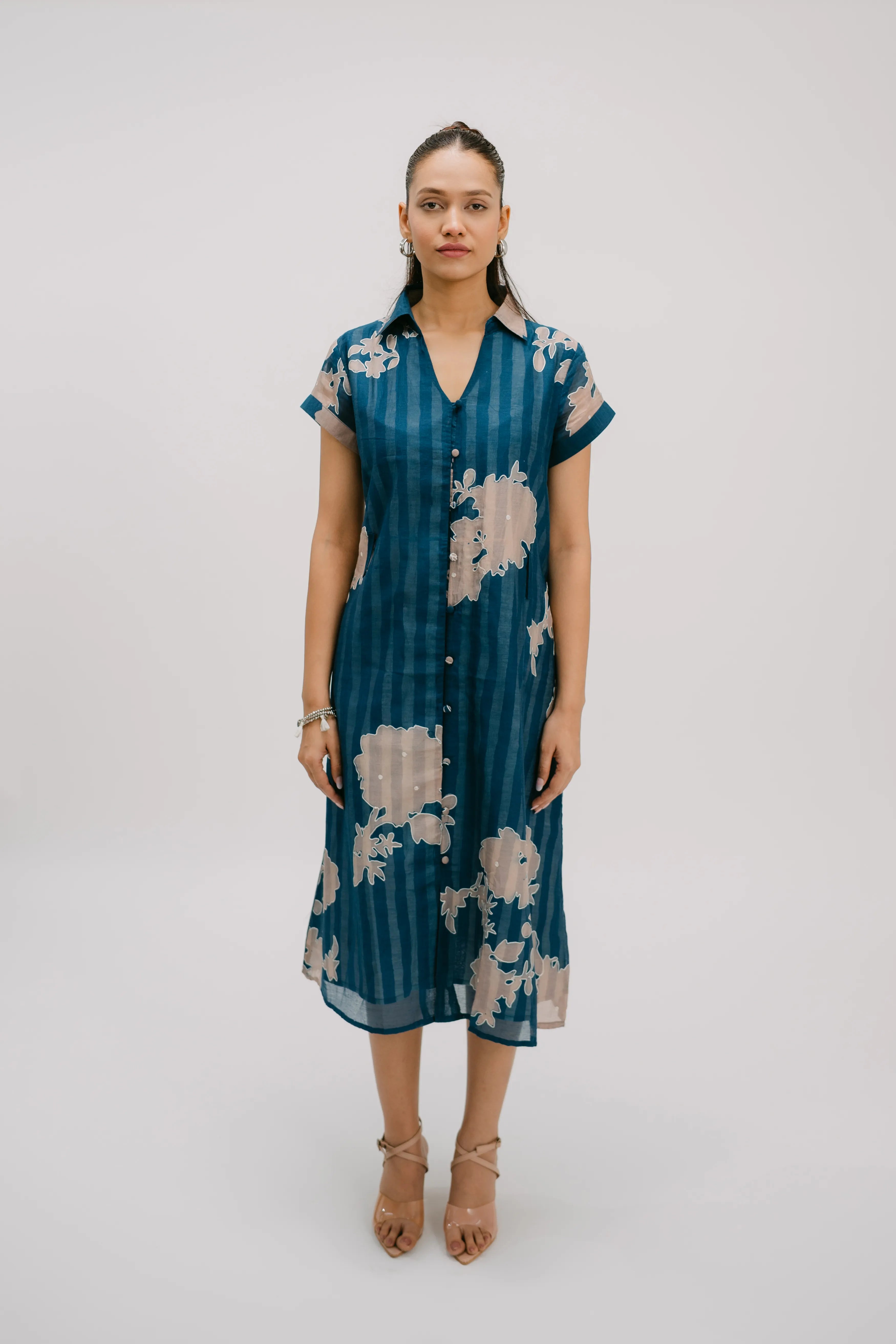 Alankar Collar Shirt Dress