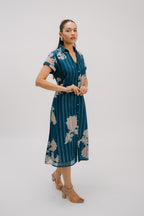 9. Alankar  collar shirt dress