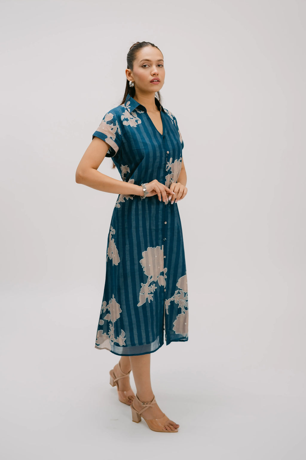 Alankar Collar Shirt Dress