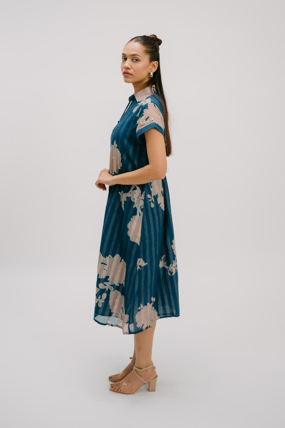 9. Alankar  collar shirt dress
