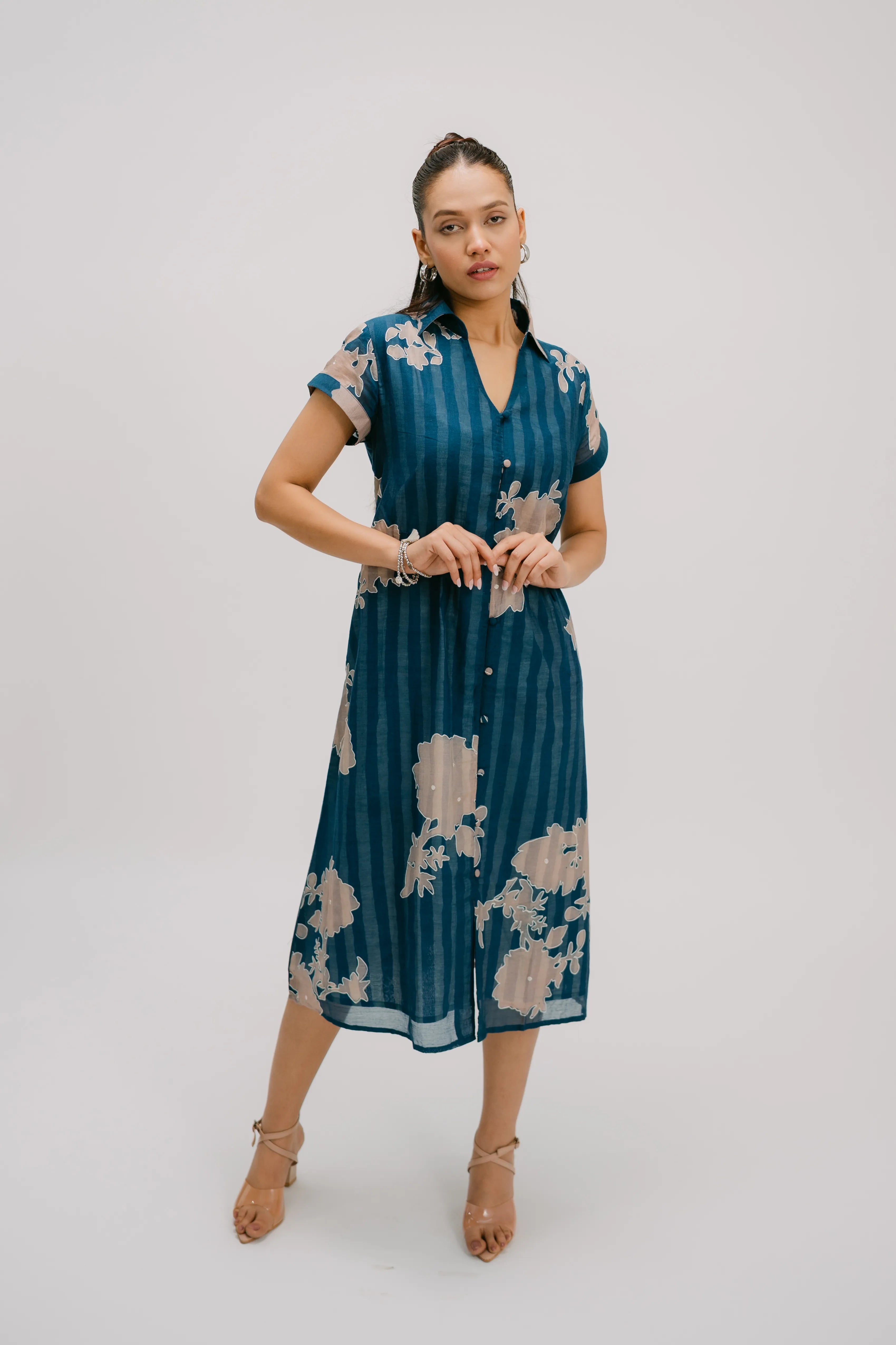 Alankar Collar Shirt Dress