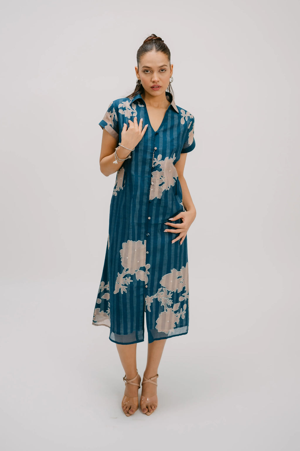 Alankar Collar Shirt Dress
