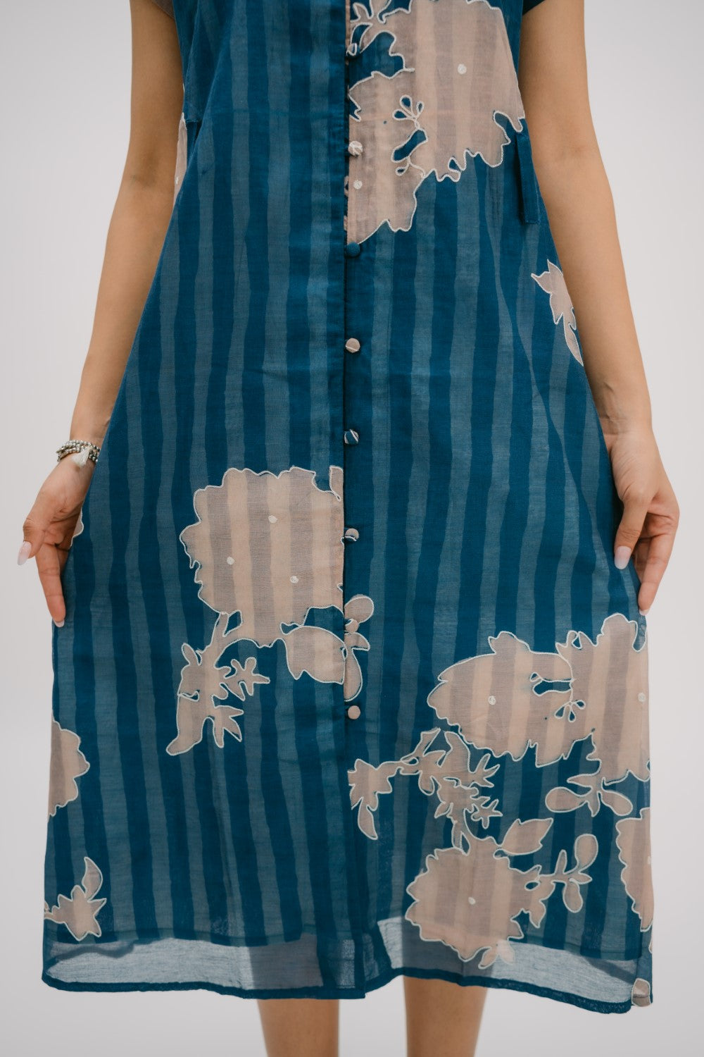 9. Alankar  collar shirt dress