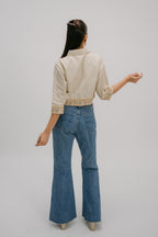 30. Tyohar  Hand Embroidered crop shirt
