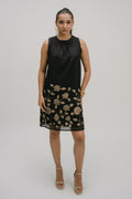21. Bidri Applique halter dress