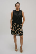 21. Bidri Applique halter dress