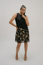 21. Bidri Applique halter dress