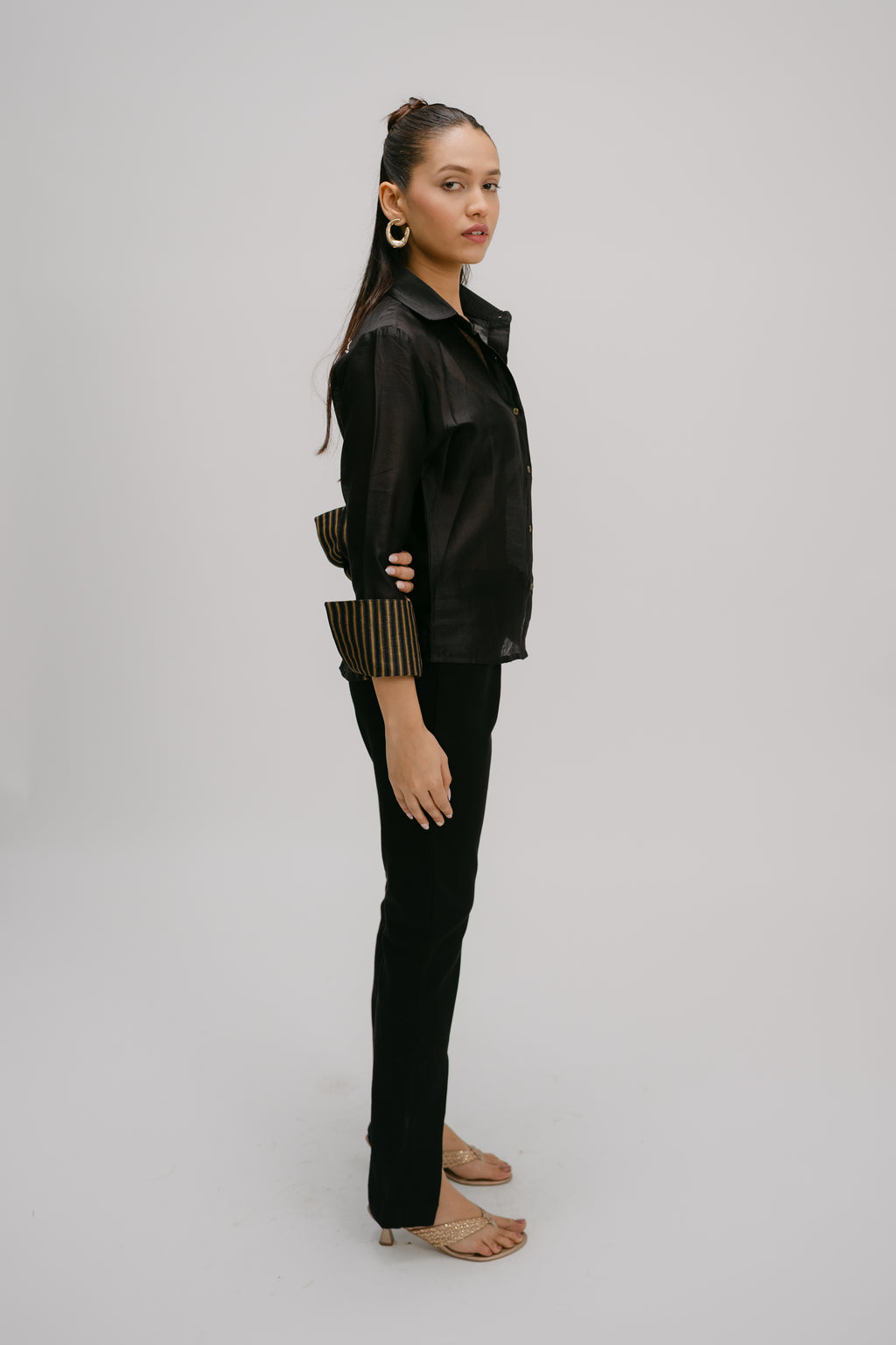 Black Emblished shirt