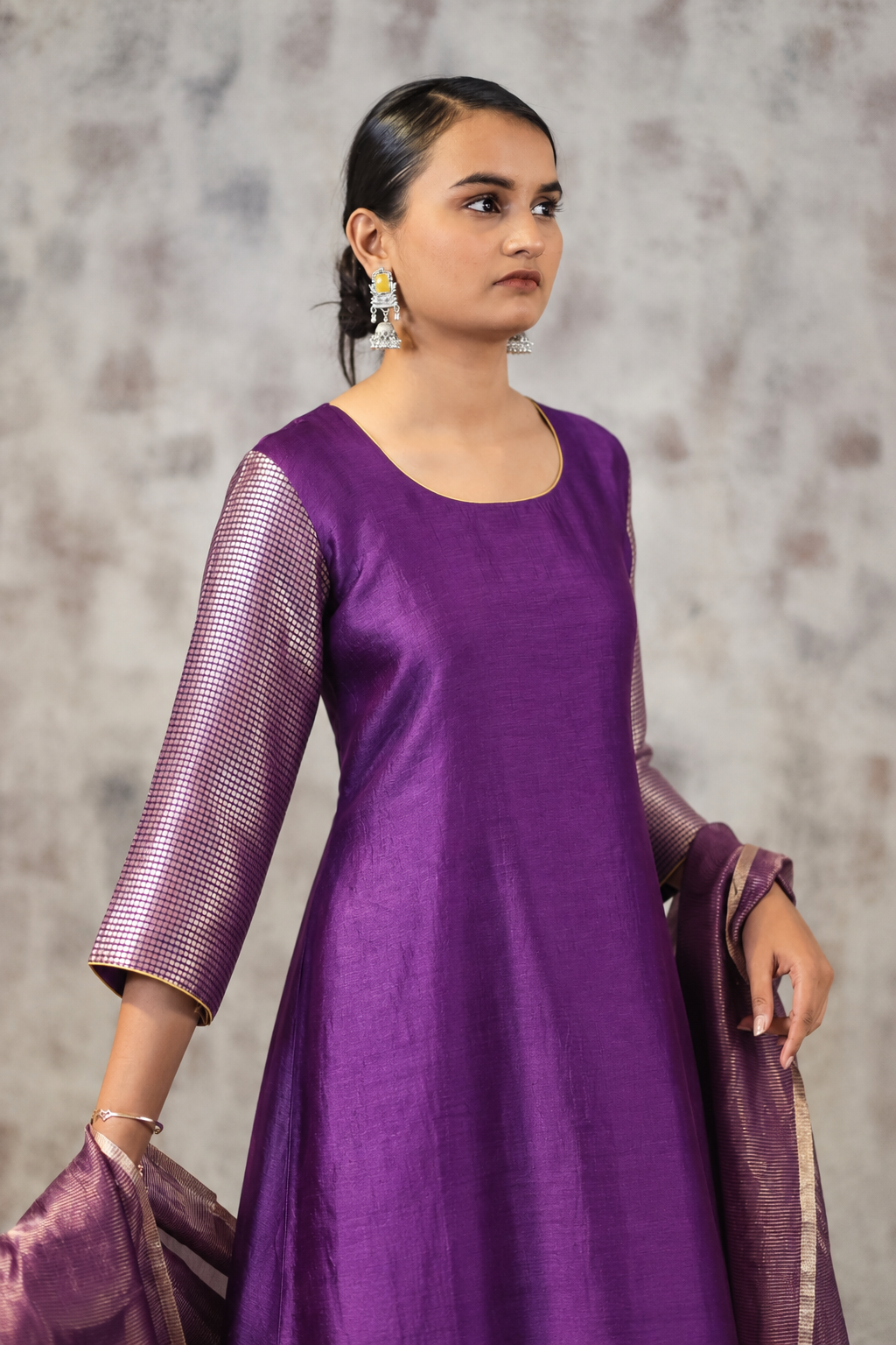 KOSH SILK ROYAL CONTRAST FARSI 3PC SET