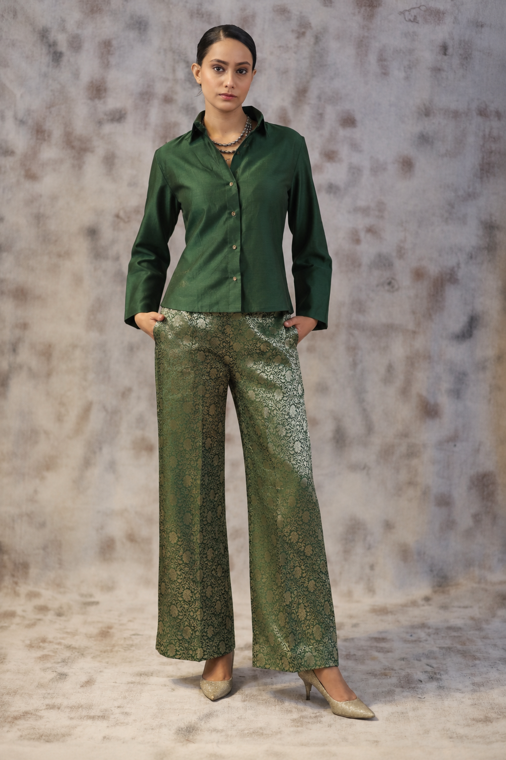 Chanderi Brocade Set