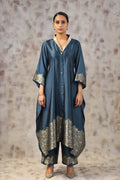 Kosh Silk Collar Kaftan Set