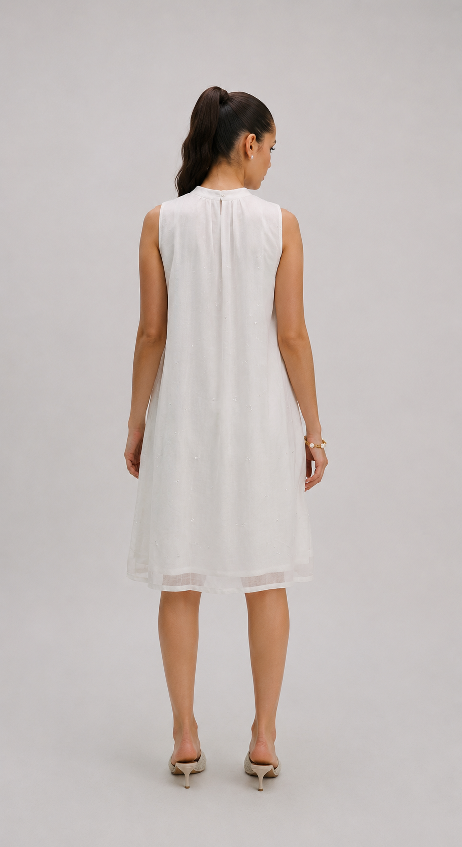 Tyohar Mirror work Halter neck dress